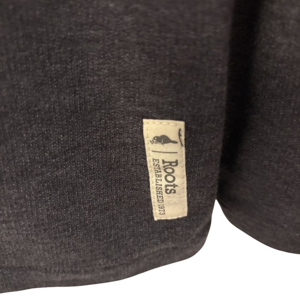 Roots 73 Mens Riverrock Henley Top Dark Charcoal Long Sleeve Large - Picture 7 of 10